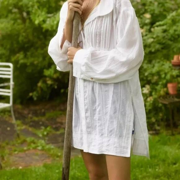 Pilcro Collared Pintuck Blouse - Picture 1 of 9